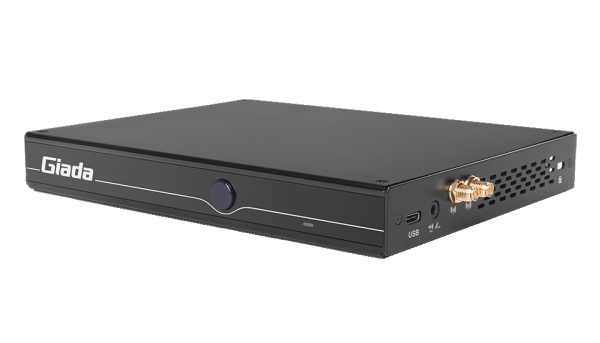 Giada MiniPC barebone D612, Intel Core i5-1235U (2P/8E), 190x149x26mm, Iris Xe Graphics, 2x SO-DIMM DDR4, 1x M.2 Storage, 1 x M.2 WiFi 1x M.2 4G, SIM slot, 1xUSB3.2 Gen2, 2xUSB2.0, 1xUSB-C 3.2 Gen2, 1x RS232, 4 x HDMI 2.0, i219 GBit Lan